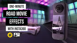 ONE-MINUTE video EFFECTS for Road Movies w/ Insta360 Shot Lab | Video editing on smartphone | GabaVR