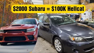 WE FLIP CARS FOR A 2020 HELLCAT REDEYE PART 3: 2010 Subaru Impreza runs like crap