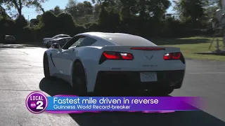 The fastest mile ever driven in reverse