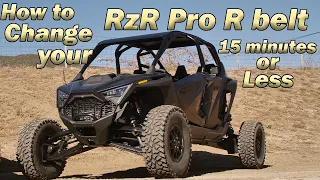 How to Change a Belt - Polaris RzR Pro R 2022 - UTV Action Magazine