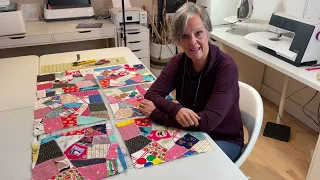 HOW TO SEW CRAZY QUILT SQUARE - PART 1