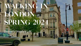 Walking in Mayfair LONDON | Upscale and beautiful neighborhood | 4K