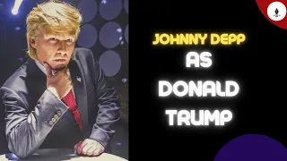 Johnny Depp as Donald Trump...😎😲🔥 What is Johnny Depp saying😱😂❤...#johnnydepp #donaldtrump