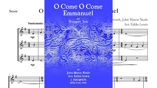 O Come O come Emmanuel Trumpet Trio Score Video