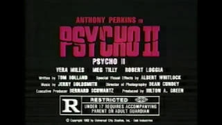 PSYCHO II - (1983) TV Trailer