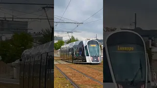 Luxembourg Tram 🇱🇺 • CAF Urbos 3 114 • Lycée Bouneweg • 25.07.2023