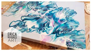 Dutch Pour / Acrylic Paint and Water Only / Acrylic Pouring Techniques