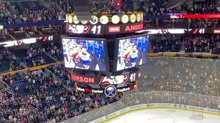 Casey Mittelstadt Overtime Winner + Sabres fans embrace Craig Anderson After Final Game (LIVE)