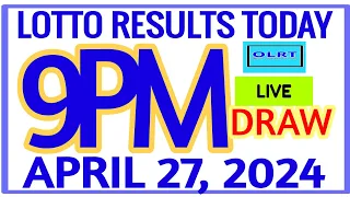 Lotto Results Today 9pm DRAW April 27, 2024 swertres results