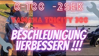 Yamaha Tricity 300 ,  Xmax 300 Beschleunigung Verbessern, Tuning, Variogewichte Tauschen