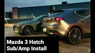 (Factory BOSE) 2019-2023 Mazda 3 Turbo Hatchback Sub/Amp Install