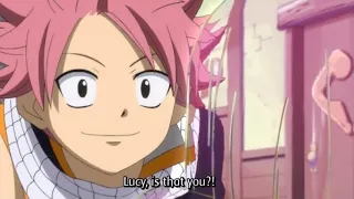 Lucy turns invisible and natsu notices her |Fairy tail (Sub)