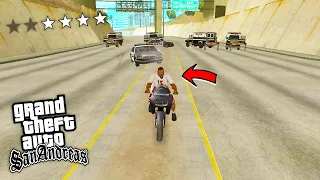 Can i escape 4 star police in gta san andreas ?