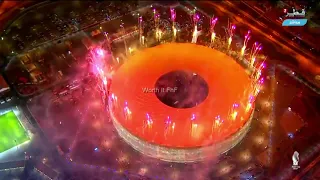 Amazing Fireworks at Qatar's newly inaugurated Stadium after the Amir Cup Final 2021 #shorts