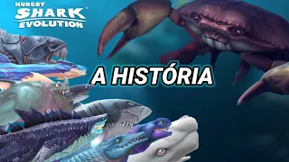 A VERDADEIRA HISTÓRIA DO HUNGRY SHARK EVOLUTION ( TEORIA )