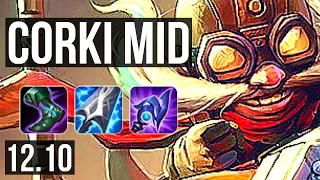 CORKI vs SYLAS (MID) | Rank 2 Corki, 6/0/9, Dominating, Rank 27 | KR Challenger | 12.10