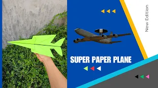 How to make a paper airplane glider foldable flight