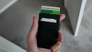 VULKIT Minimalist Wallet , ID Window & EDC Pocket Pop Up Card Holder RFID Blocking Review