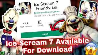 Ice Scream 7 Official Available For Download || Ice Scream 7 Friends Lis || Ice Scream 7 || FAN-MADE