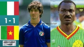 Italy 1-1 Cameroon World Cup 1982 - Paolo Rossi - Conti - Tardelli - Roger Milla - Zoff (espana 82)