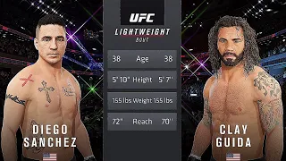 Diego Sanchez Vs. Clay Guida : UFC 4 Gameplay (Legendary Difficulty) (AI Vs AI) (PS4)