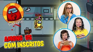 JOGANDO AMONG US COM INSCRITOS! FUI IMPOSTOR!