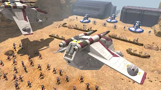 Can LAAT Clone Gunships Destroy DROID FORT WALLS!? - Men of War: Star Wars Mod