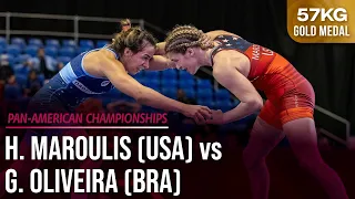 Helen MAROULIS (USA) vs. Giullia OLIVEIRA (BRA) | PanAm Championships 2024 | Gold Medal | WW57Kg