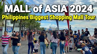 SM MALL of ASIA 2024 | New Year Walking Tour at the BIGGEST SHOPPING MALL in the PHILIPPINES!