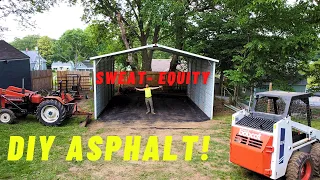 Laying Asphalt in a shed!