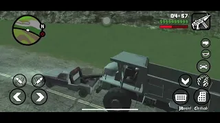 GTA SAN ANDREAS MOBILE IOS : Small Tow truck towing biggest Dump Truck