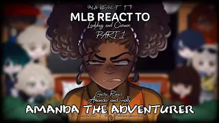 || MLB REACT TO AMANDA THE ADVENTURER! || Meme video || Ladybug and catnoir || Amanda and wooly ||