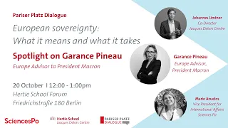 European Sovereignty: What it means and what it takes? with Garance Pineau