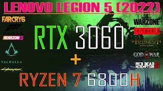 LENOVO LEGION 5 (2022) || DDR5 || PC GAMES BENCHMARK TEST ||