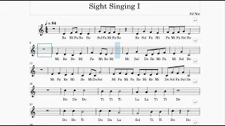 Sing with Solfege | Sight Singing Exercise 3 - 视唱练习3