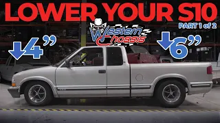 Lowering a Chevy S10 6" w/ Western Chassis Lowering Blocks, Shocks & Lowering Leaf Springs 1 of 2