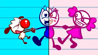 Nate Falls Into The Pink Side | Animated Cartoons Characters | Animated Short Films