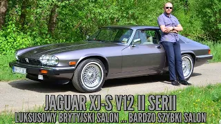 Jaguar XJ-S V12 - Bardzo LUKSUSOWY brytyjski salon i niesamowicie szybki KOT #v12 #jaguar #xjs