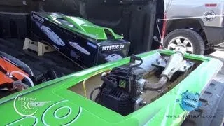 Nasser Testing the "PATRoN SAiNT" Large Scale RC GASOLiNE Boat