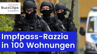 Polizei durchsucht bei Impfpass-Razzia 100 Wohnungen