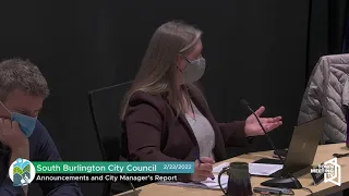 South Burlington City Council - 2/22/2022