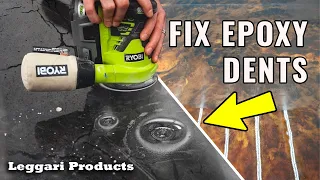 QUICK FIX!! Epoxy Floor Install Goes Bad (DIY repair epoxy floor)