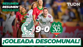 Resumen y goles | México 9-0 Surinam | Eliminatoria Mundialista Femenil 2022 | TUDN