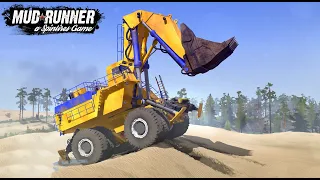 Spintires MudRunner - MONSTER MINING LOADER  Driving On Sand