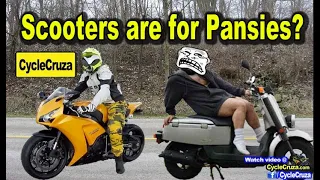 Scooters Are for Pansies? Scooter Vs Motorcycle | MotoVlog