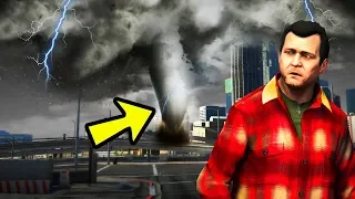 GTA 5 - МЕГА ТОРНАДО обрушилось на ЛОС-САНТОС! Настоящее СТИХИЙНОЕ бедствие! Можно ли ВЫЖИТЬ?!