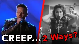 Vocal Coach Analysis: Two very different versions of CREEP - Brian Justin Crum vs Haley Reinhart