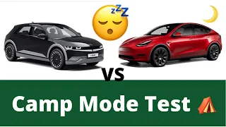 How well does sleeping in the Ionia 5 compare to Tesla’s Camp Mode in the Model Y