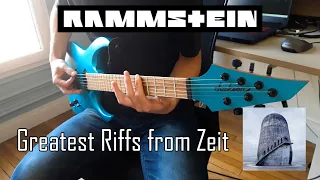 RAMMSTEIN Top 6 GREATEST Riffs From Zeit - Guitar Medley