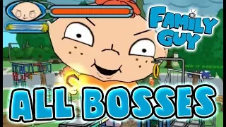 Family Guy The Game All Bosses | Boss Fights  (PSP, PS2, XBOX)